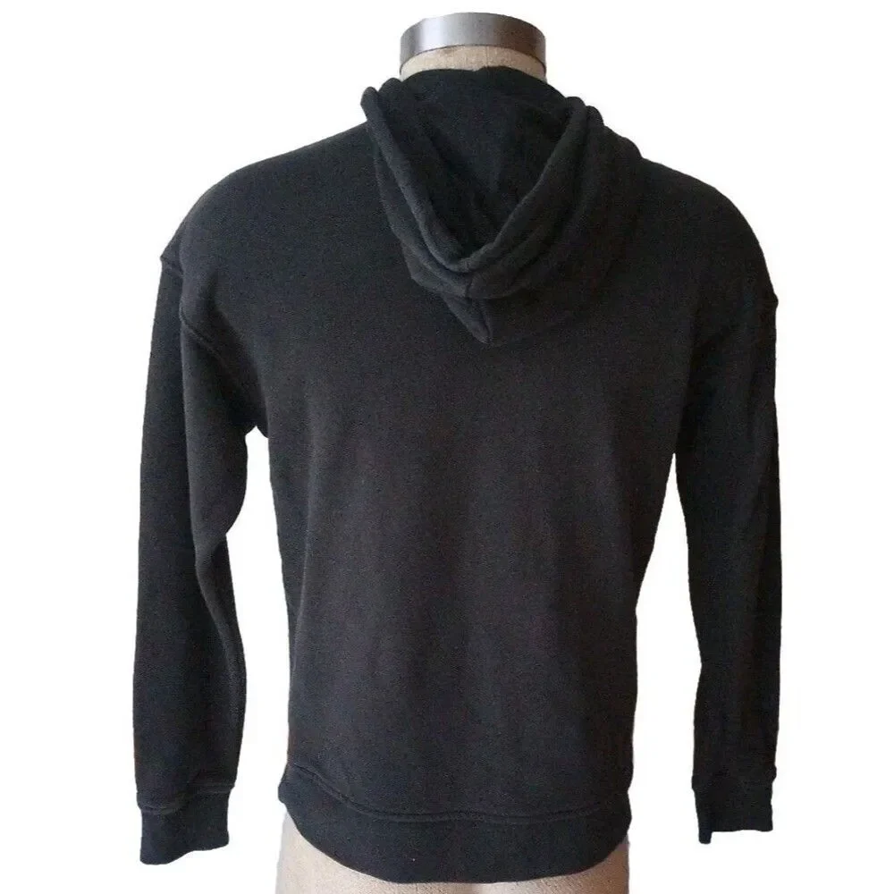 Adidas Men's Pullover Hoodie Black Large Trefoil Logo Size Small